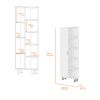 Randall Linen Cabinet, with 1 door and 9 shelves