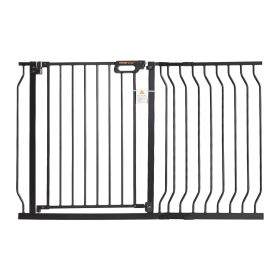Baby Gate, 29.5"-46.4" Extra Wide, 30" High, Dog Gate for Stairs Doorways and House