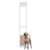 Dog Door for Sliding Glass Door, 75 7/8"-80 11/16" Adjustable Height Doggy Door for Sliding Doors