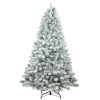 5ft Pvc Mixed Flocked Small XmasTree Pine Cone Hinged Automatic christmas Tree Artificial