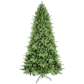 6ft Unlit Green Artificial Christmas Tree, Realistic PE/PVC Spruce Xmas Tree with 1156 Tips, Hinged Fake Holiday Tree