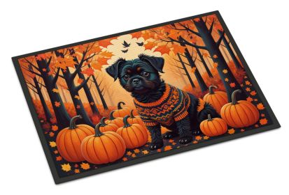 NEW Affenpinscher Fall Doormat Front Door Mat Indoor Outdoor Rugs for Entryway, Non Slip Washable Low Pile, 18H X 27W
