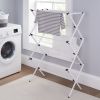 Expandable Steel Laundry Clothes Drying Rack, White