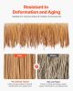 Artificial Thatch Grass Roof, 1.3 x 16.4 ft Mexican Style Tiki Bar Hut Skirt Thatch Roofing Roll, Waterproof & Fire-Resistant