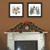 Trendy Decor 4U 2- Piece Vignette Friends Make the Season Merry Black Framed Wall Art for Living Room