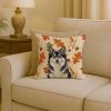 Finnish Lapphund Heirloom Fall Throw Pillow Decorative Indoor Outdoor Accent Cushion for Couch, Bed or Patio, 18Hx18W