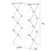 Expandable Steel Laundry Clothes Drying Rack, White