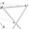 Expandable Steel Laundry Clothes Drying Rack, White