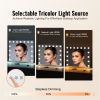 Hollywood Vanity Mirror With Lights,15 Dimmable Bulbs &3 Color Lighting Modes, Makeup Mirror w/ Detachable 5X Magnification,USB Port