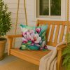 Louisiana Magnolias in Watercolor Throw Pillow Machine Washable, Indoor Outdoor Decorative Pillow for Couch, Bed or Patio, 18Hx18W
