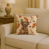 Chesapeake Bay Retriever Heirloom Fall Throw Pillow Decorative Indoor Outdoor Accent Cushion for Couch, Bed or Patio, 18Hx18W