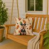 Airedale Terrier Heirloom Fall Throw Pillow Decorative Indoor Outdoor Accent Cushion for Couch, Bed or Patio, 18Hx18W