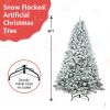 5ft Pvc Mixed Flocked Small XmasTree Pine Cone Hinged Automatic christmas Tree Artificial