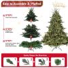 4ft Christmas Tree PE PVC Mixed Tree Automatic Xmas Decoration Led Light for Artificial Christmas Tree
