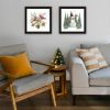 Trendy Decor 4U 2- Piece Vignette Friends Make the Season Merry Black Framed Wall Art for Living Room