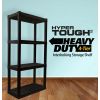 4-tier Interlocking Shelf (Black)