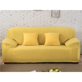 Solid Corner Sofa Covers Couch Slipcovers Elastica Material Sofa Skin Protector Cover Sofa Armchair (Option: 19-Three seat)
