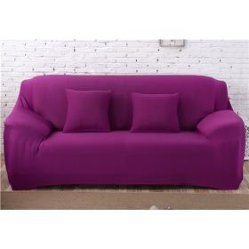 Solid Corner Sofa Covers Couch Slipcovers Elastica Material Sofa Skin Protector Cover Sofa Armchair (Option: 14-Two seat)