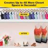 8-Layer Space-Saving Stainless Steel Underwear & Bras Organizer Hanger - Polished Metal Clothes Hanger with Anti-Slip Design