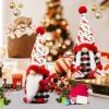 Christmas Gnomes Plush - Xmas Gnomes Santa Scandinavian Tomte Ornaments - Buffalo Check Plaid Christmas Doll - Xmas Decorations for Home, Office
