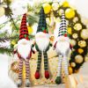 Christmas Gnomes Plush - Xmas Gnomes Santa Scandinavian Tomte Ornaments - Buffalo Check Plaid Christmas Doll - Xmas Decorations for Home, Office
