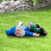 1pc Drunken Garden Gnome Statue, 5.91inch Resin Garden Gnome Crafts, Garden Decoration, Creative Garden Statue Decor